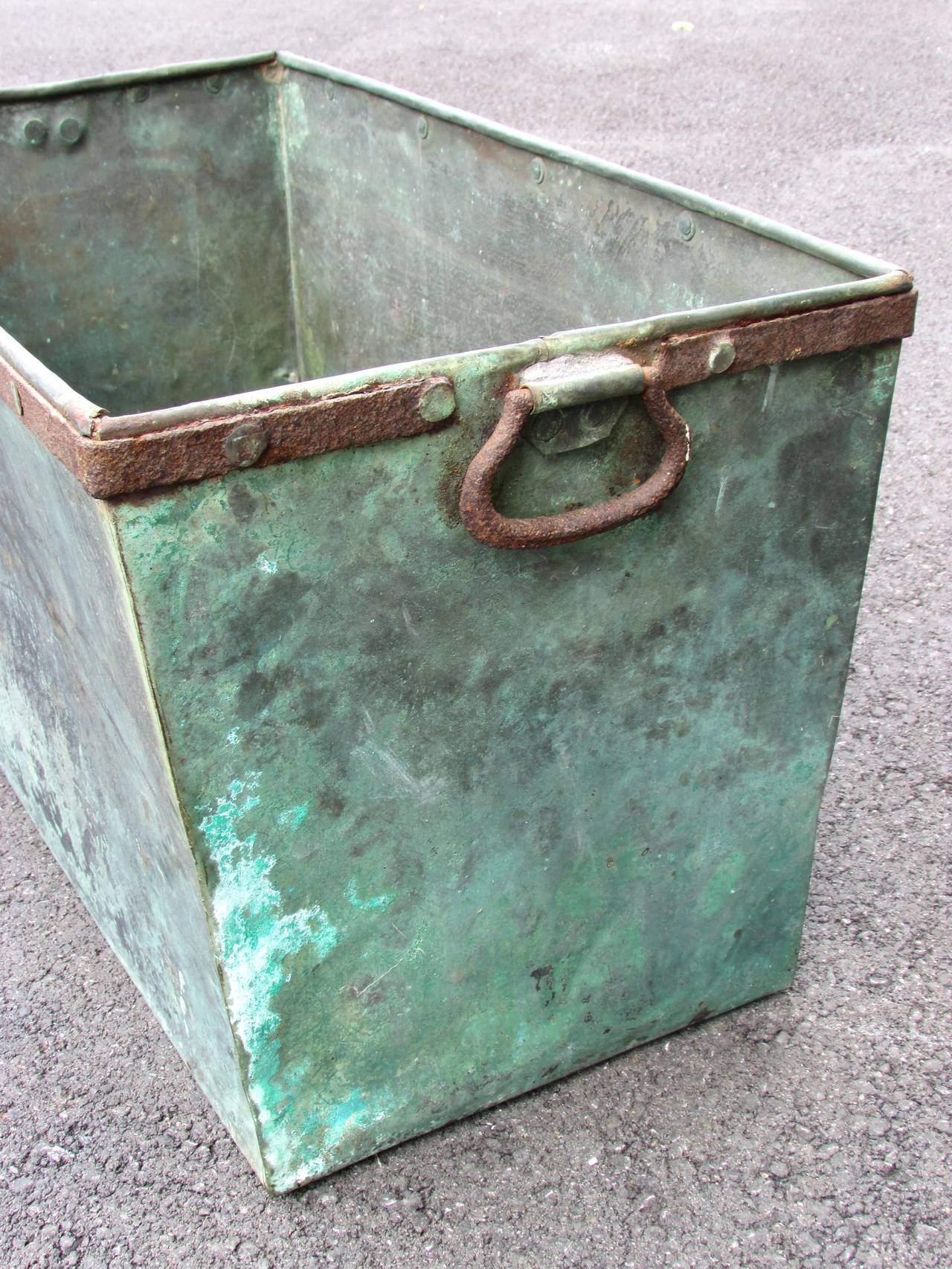 Early 20th Century Copper Planter Box