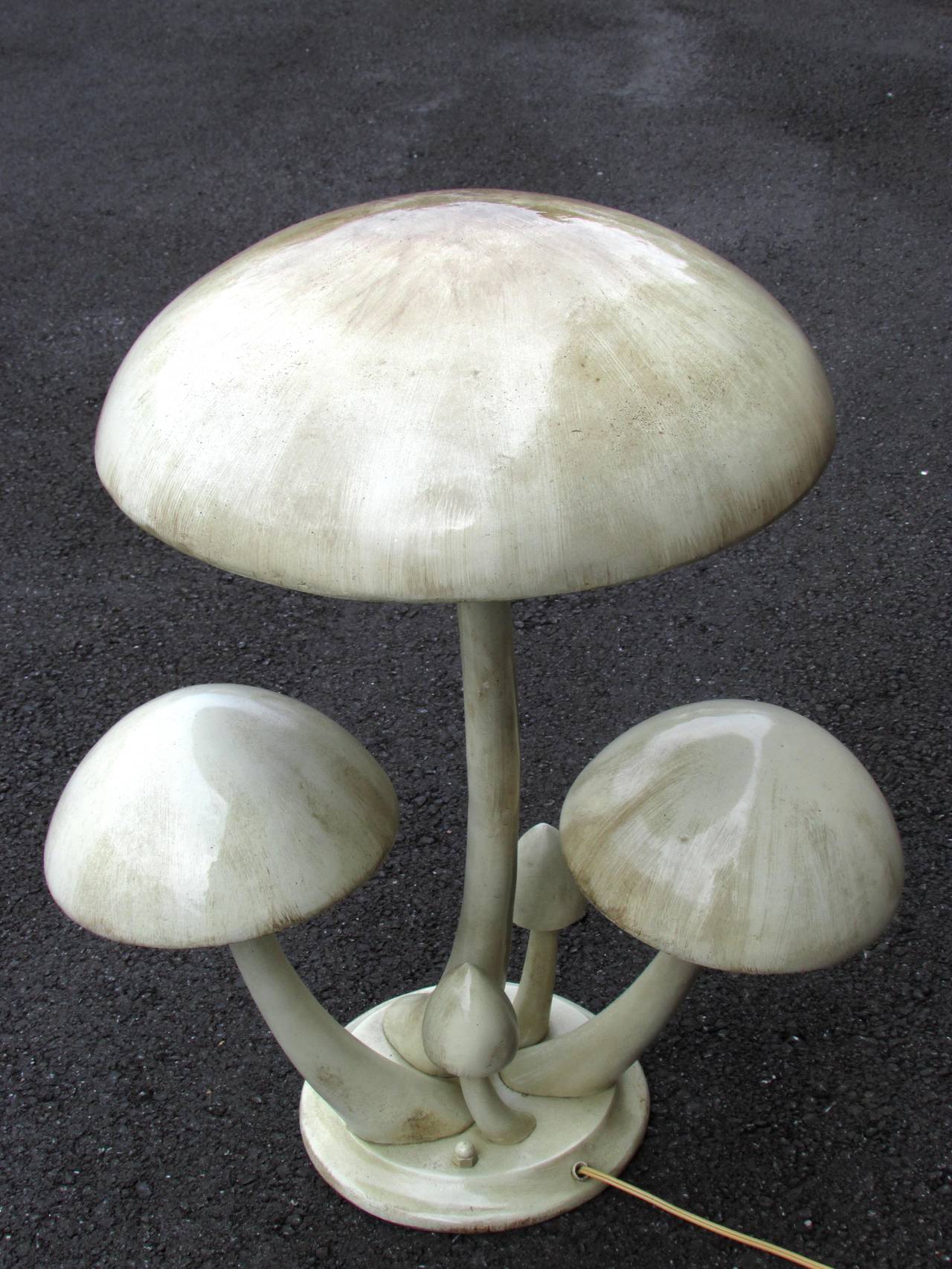 Enameled Mushroom Lamp