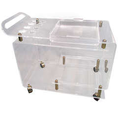 Lucite Bar Cart