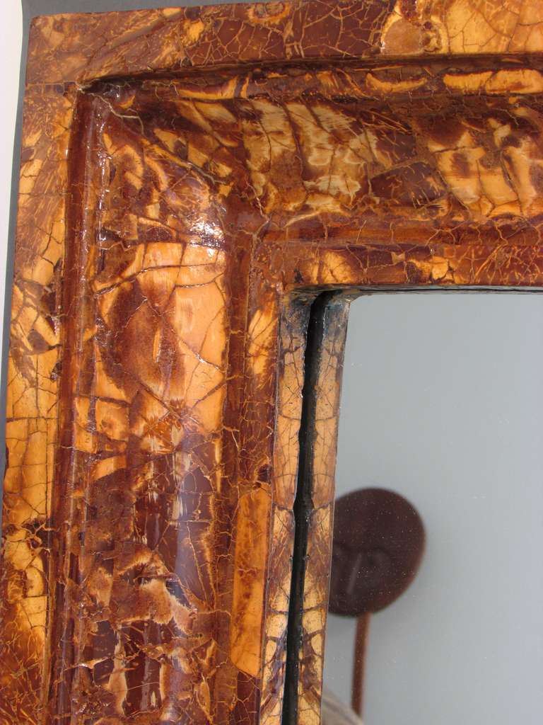 Coconut Shell Mirror For Sale 1