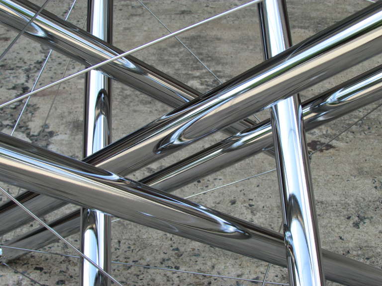 Chrome Theodore Waddell Dining Table