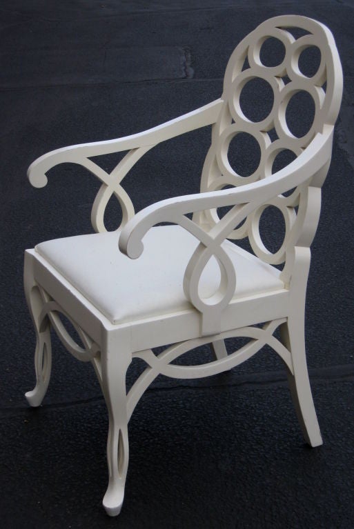 Wood Frances Elkins Loop Chairs