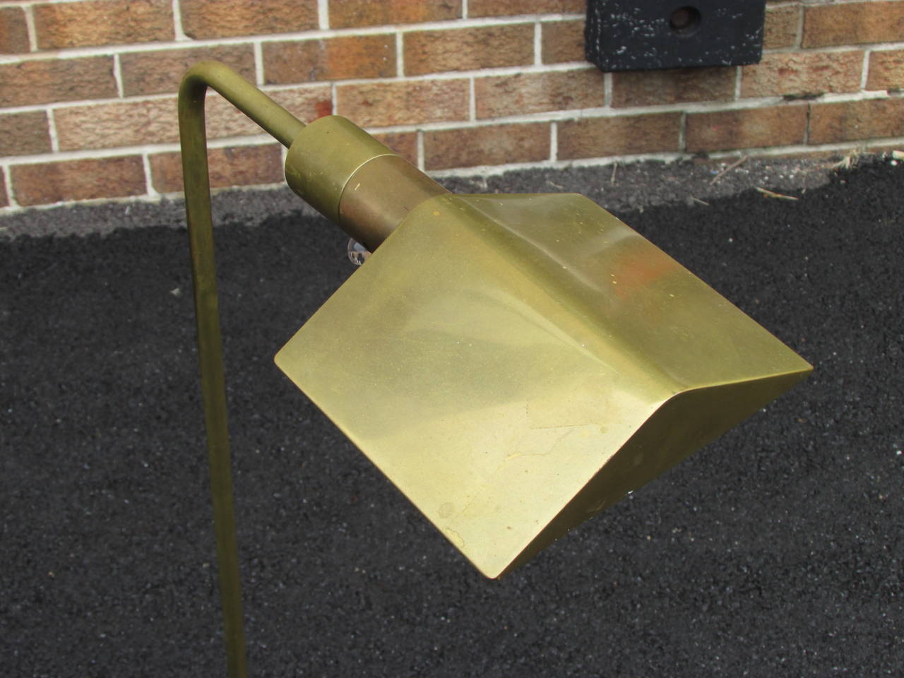 American Cedric Hartman Brass Floor Lamp