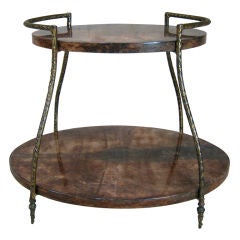 Aldo Tura Two Tier Table