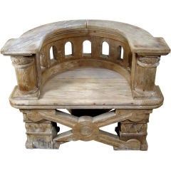 Antique Weathered Architectural Chair
