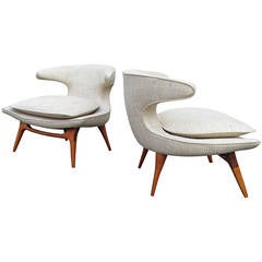 Pair of Karpen Horn Chairs