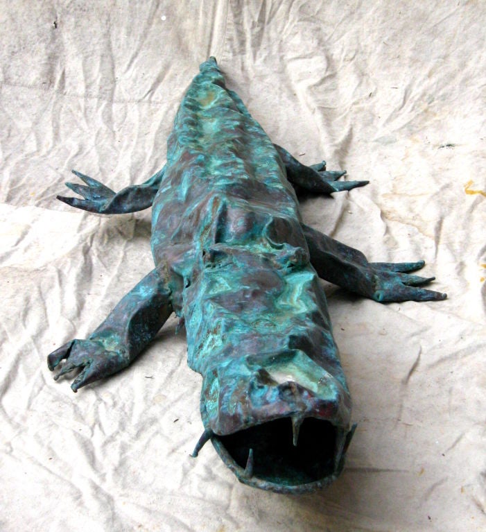 20th Century Copper Alligator