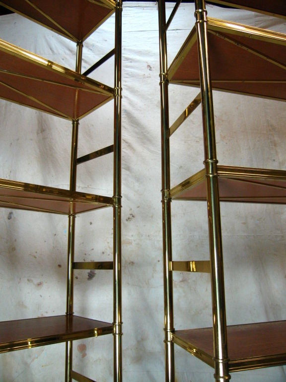 Brass Pair Billy Baldwin / Cole Porter Etageres
