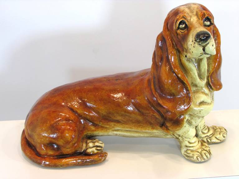 American Basset Hound Sculpture For Sale