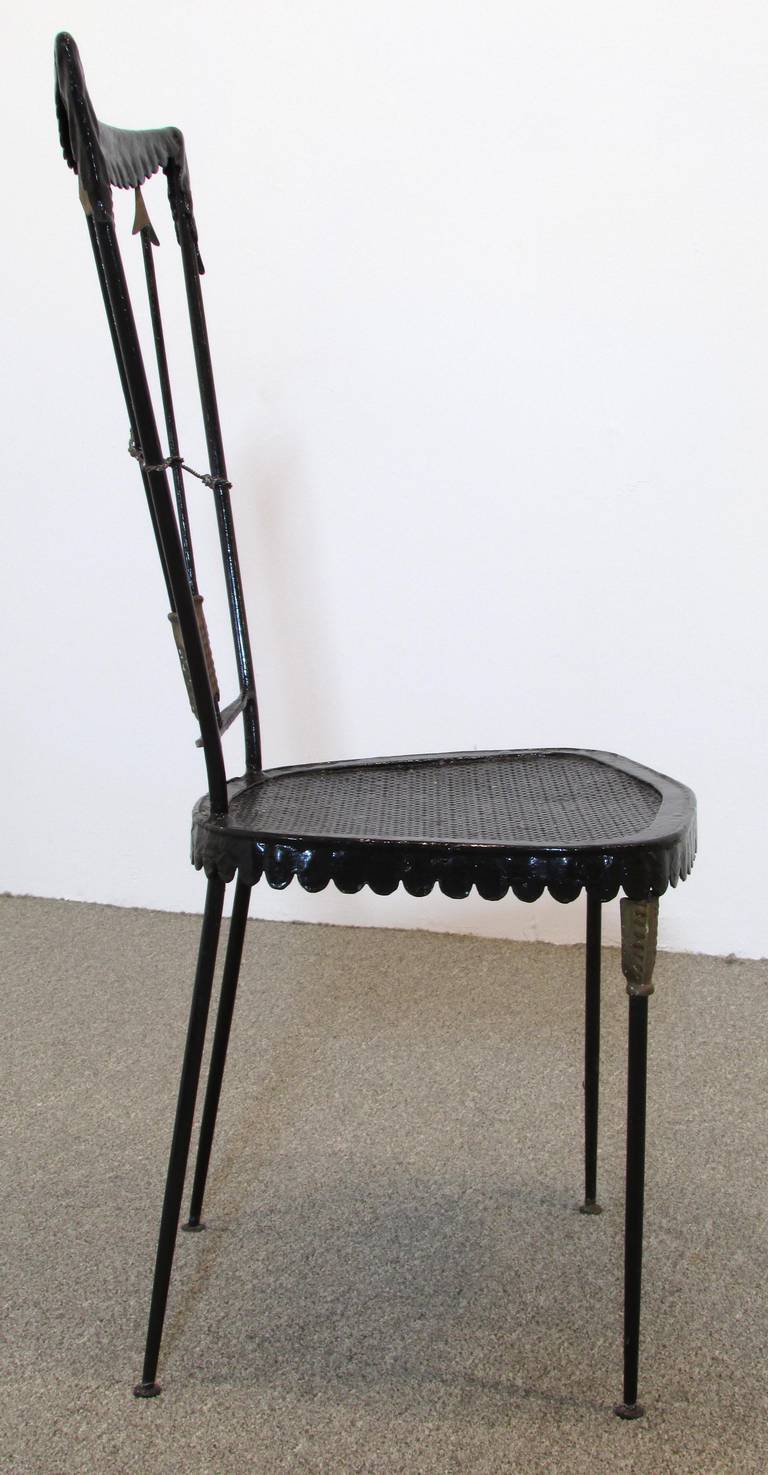 Italian Arrow Chair by Tomaso Buzzi