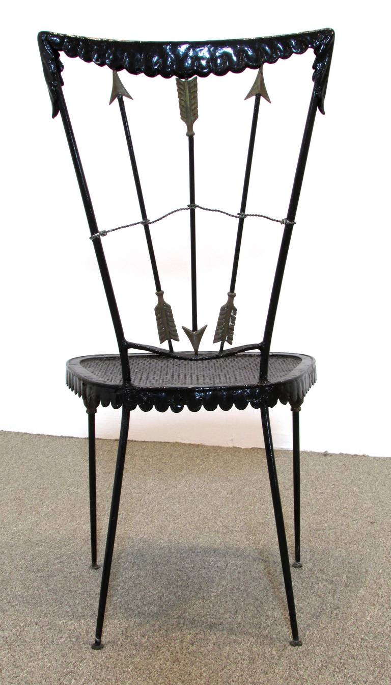 Mid-20th Century Arrow Chair by Tomaso Buzzi