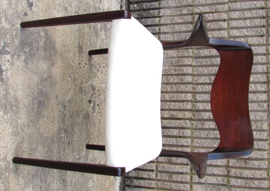 Pair Rosewood Armchairs by Arne Hovmand-Olsen In Excellent Condition In High Point, NC