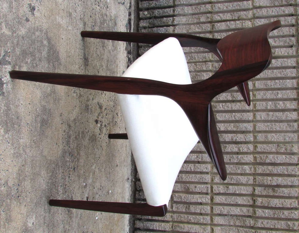 Mid-20th Century Pair Rosewood Armchairs by Arne Hovmand-Olsen