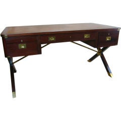 Mahogany Campaign Style Desk