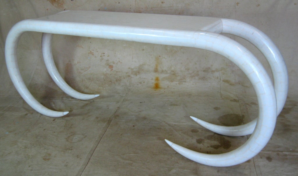 Philippine Maitland Smith Marble Tusk Table