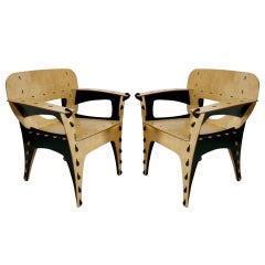 Pair Puzzle Chairs by David Kawecki