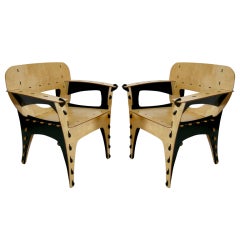 Pair Puzzle Chairs by David Kawecki