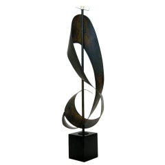 Vintage Laurel Sculptural Ribbon Lamp