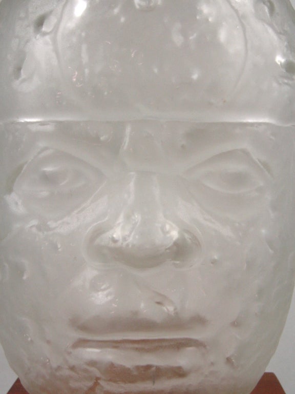 Olmec Glass Head by Pedro Ramirez Vazquez 3