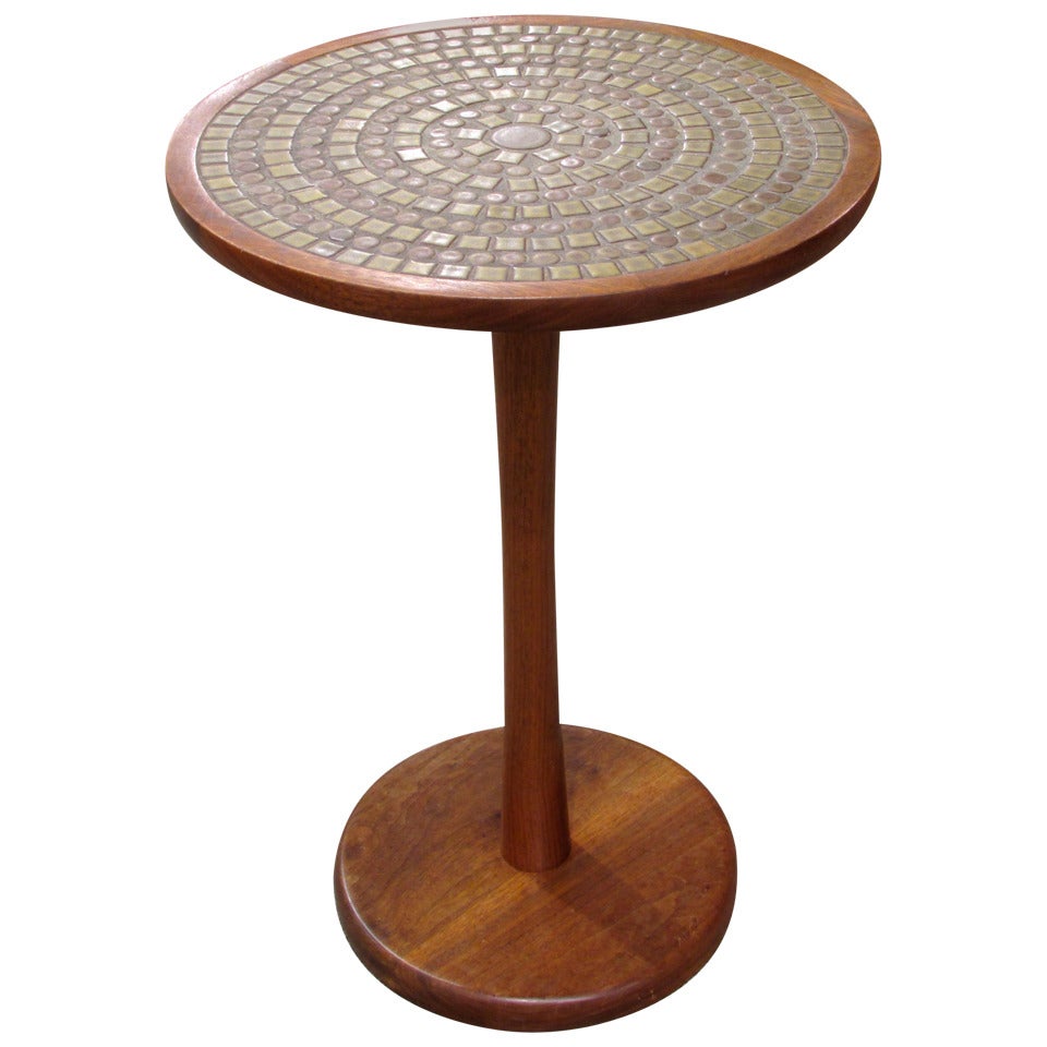 Martz Tile Pedestal Table