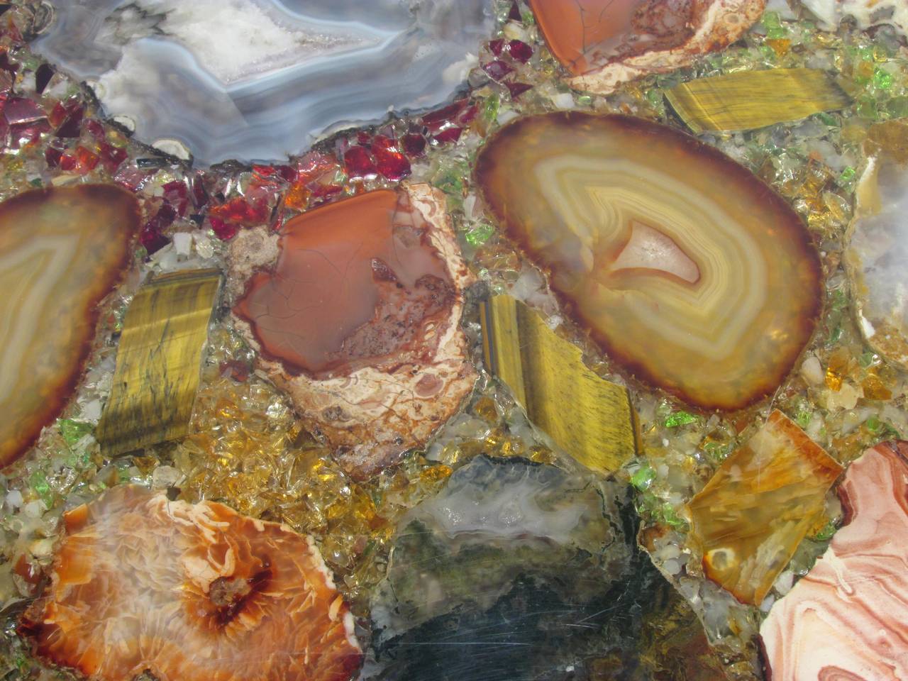 Petrified Wood Specimen Coffee Table 1