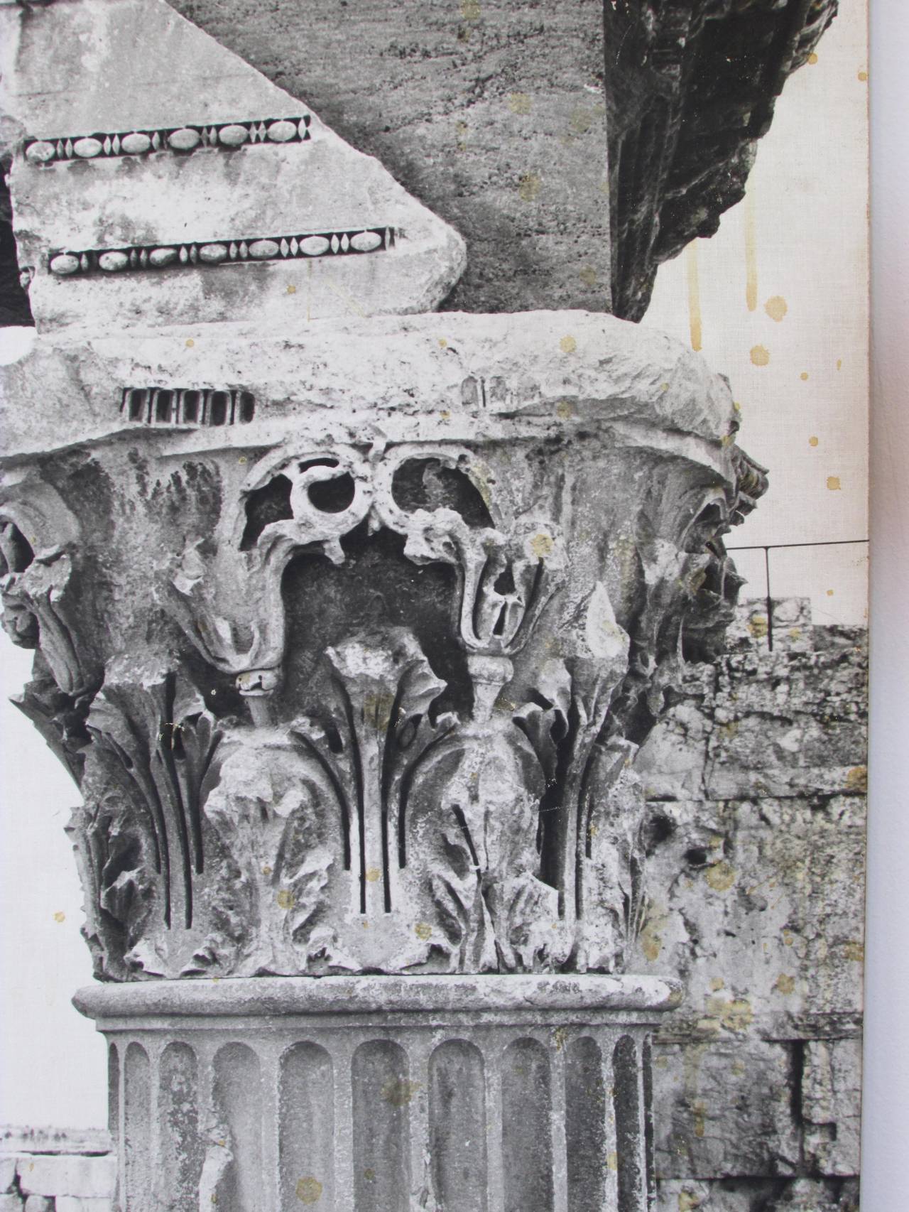 Baalbek Ruins Photo from New York Worlds Fair 1964 In Good Condition In High Point, NC