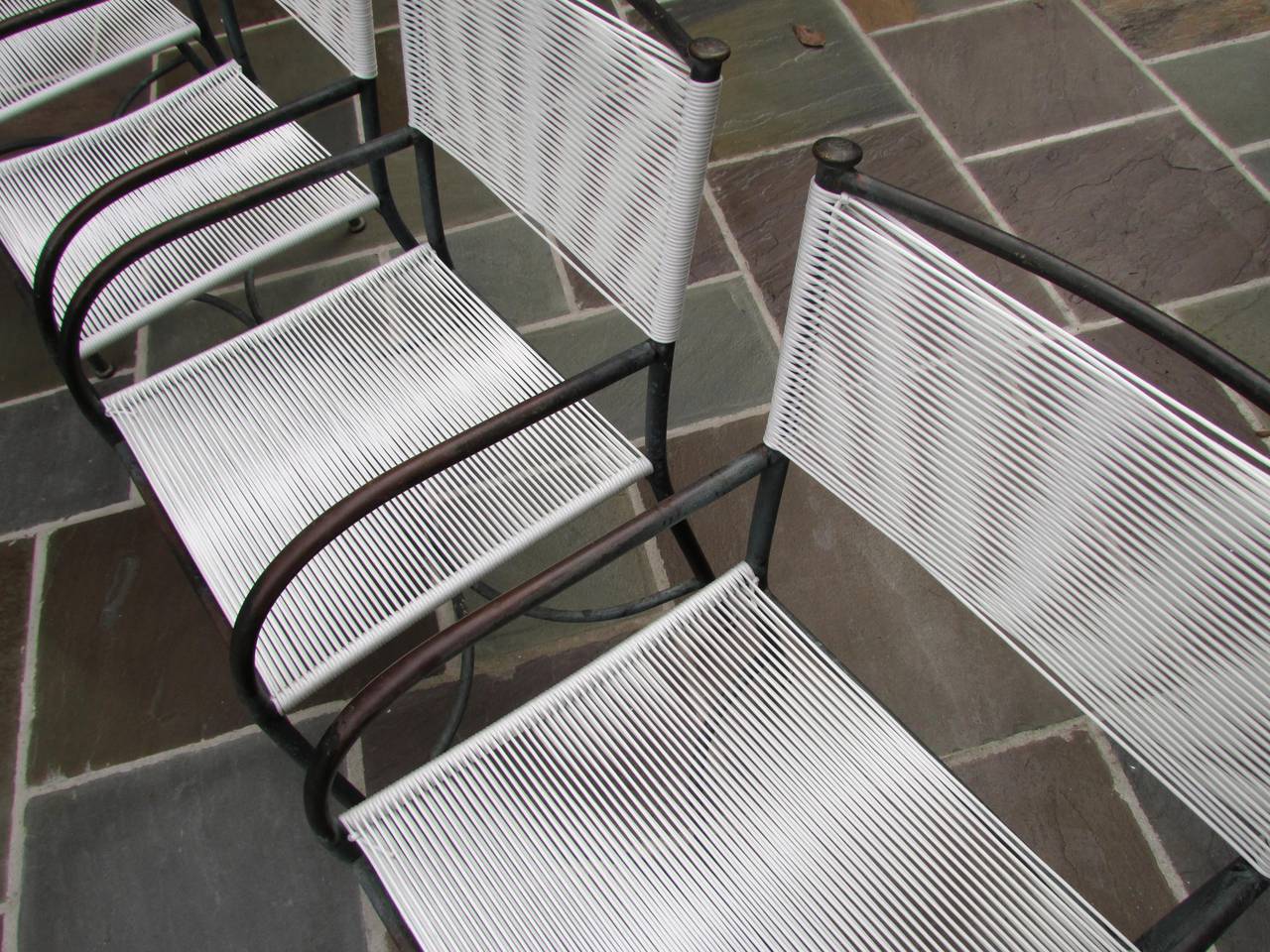 Set of Bronze Chairs by Robert Lewis 2