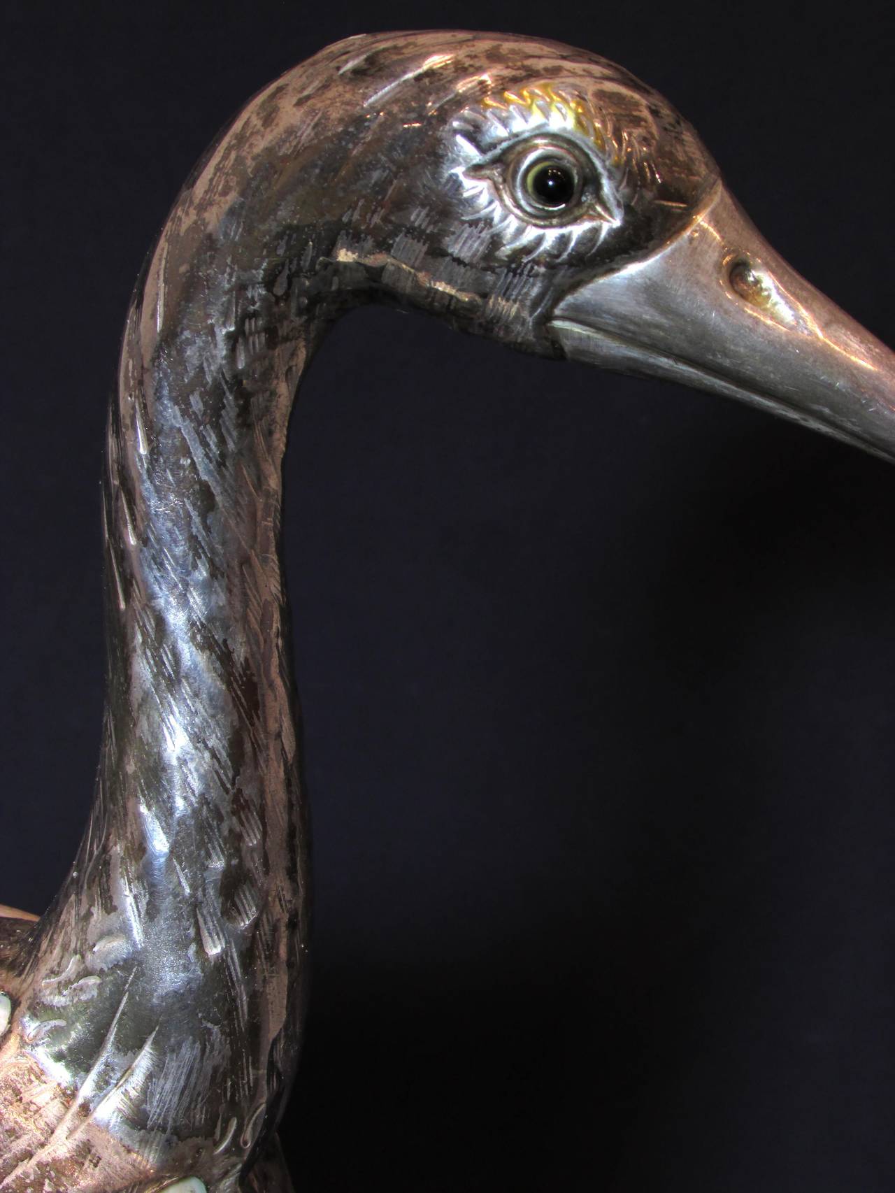 Ostrich Egg Crane Sculpture 2