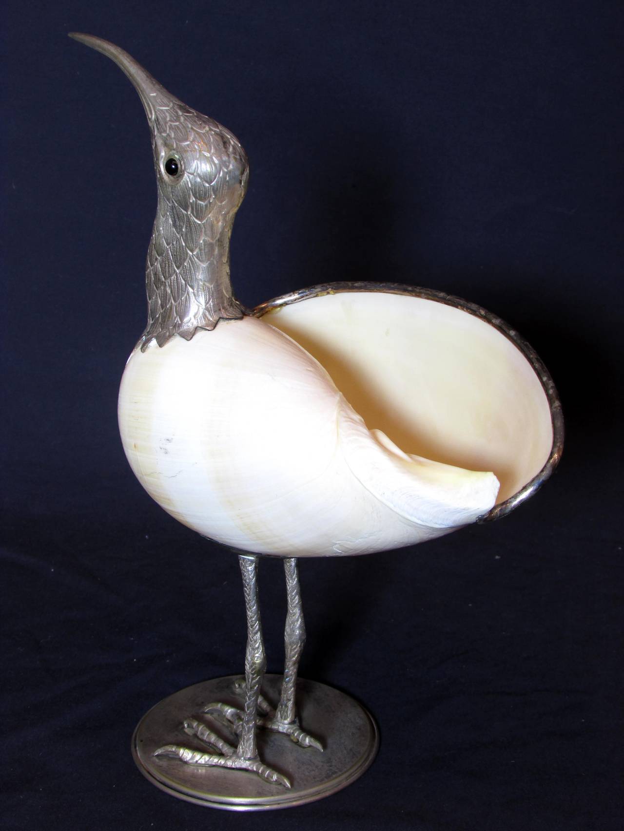 Late 20th Century Seashell Shore Bird