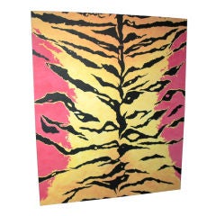 Oil Painting, 'Tiger Lilly'