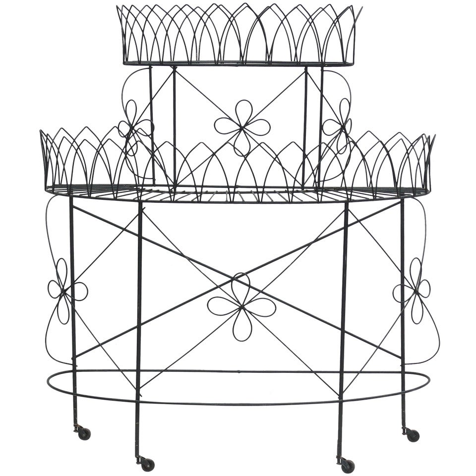 Frederic Weinberg Wire Plant Stand