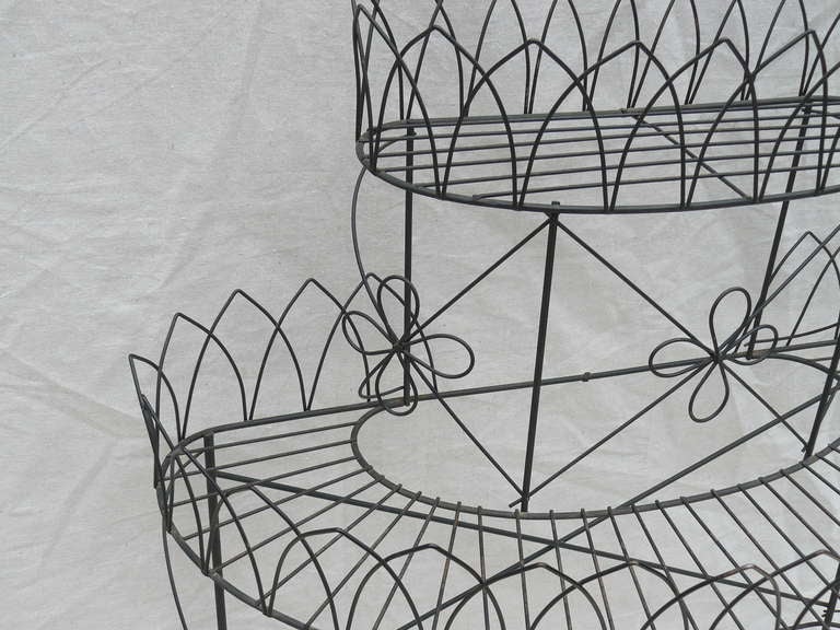 American Frederic Weinberg Wire Plant Stand