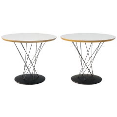 Pair of Noguchi Knoll Cyclone Occasional Tables
