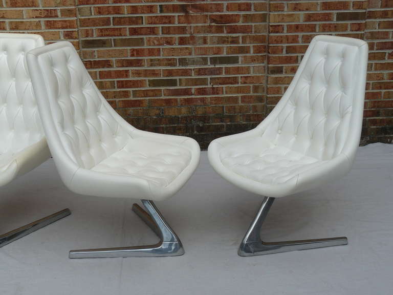 1960's Chrome Craft Dining Chairs In Excellent Condition In Kensington, MD
