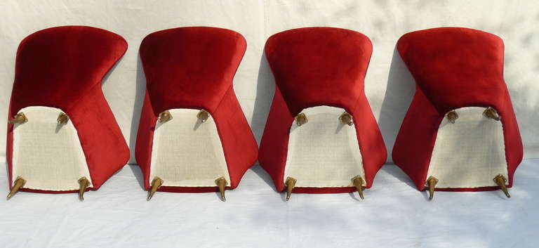 Two Pairs of 1950s Italian Lounge Chairs by ISA 4