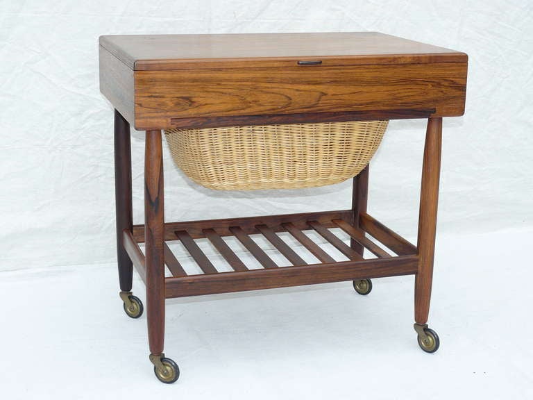 1960s Danish Rosewood Sewing stand