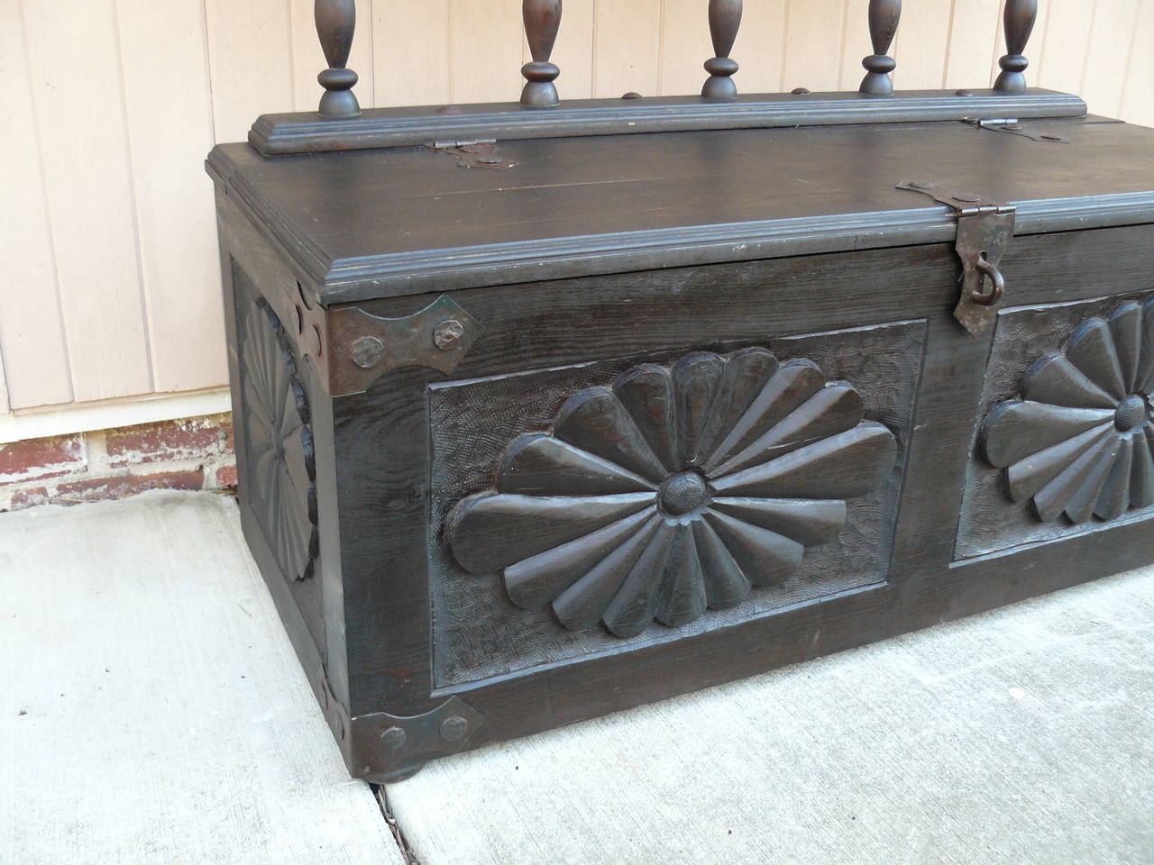 Carved Spanish Blanket Chest