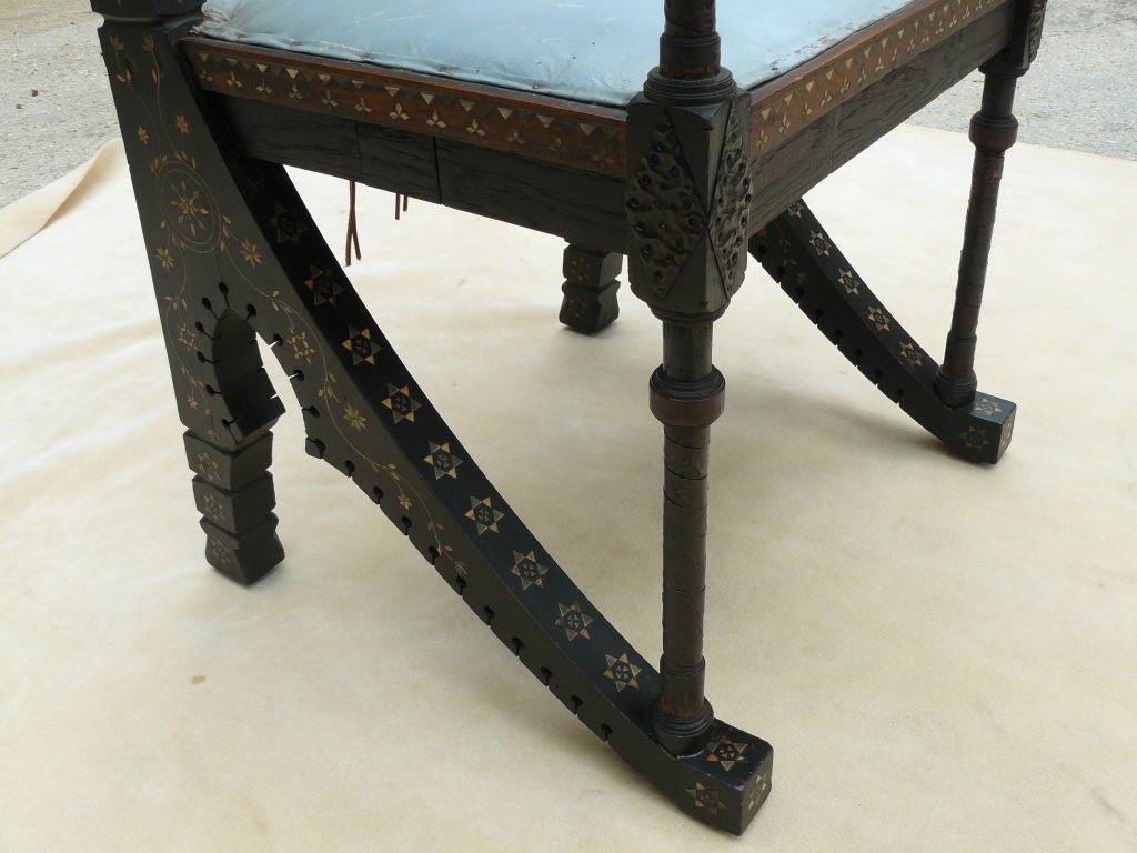 Rare Carlo Bugatti Throne Armchair 3