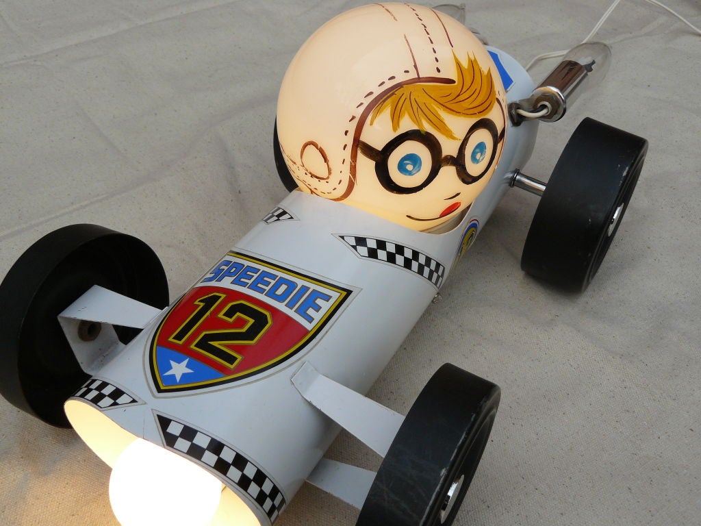 60s Speedie Race Car Lamp 1
