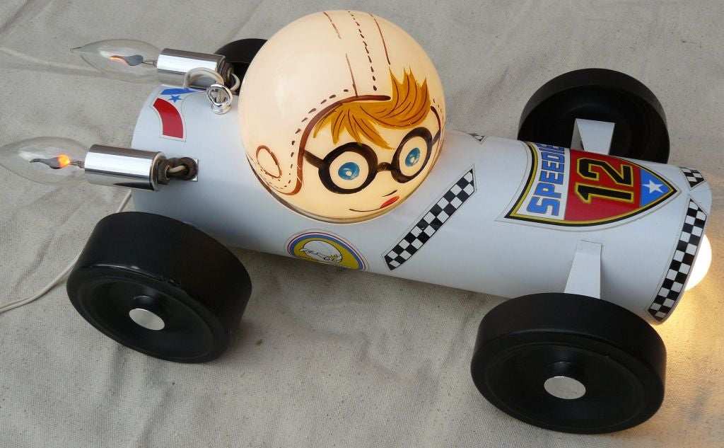 60s Speedie Race Car Lamp 2