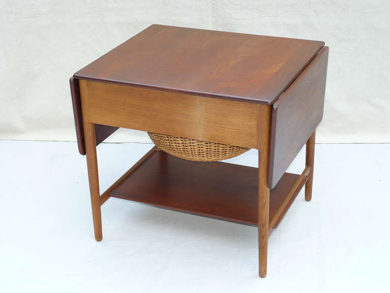 Hans J. Wegner for Andreas Tuck Sewing Table In Excellent Condition In Kensington, MD