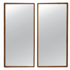 Pair of T.H. Robsjohn-Gibbings Asymetrical Frame Mirrors