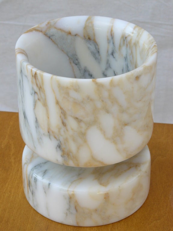 Mid-20th Century Angelo Mangiarotti for Knoll International Marble Vessel