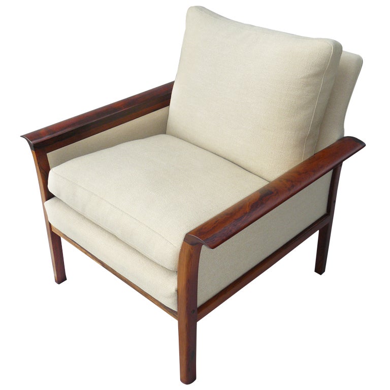 1960s vatne mobler norwegian rosewood armchair at 1stdibs