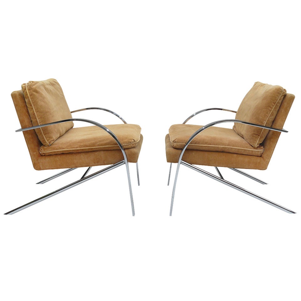 Pair of Arco Lounge Chairs by Paul Tuttle