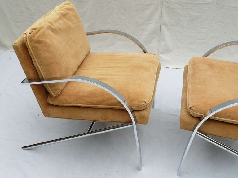 Swiss Pair of Arco Lounge Chairs by Paul Tuttle