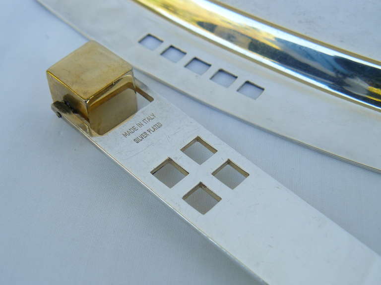 20th Century Richard Meier for Swid Powell Silver Plate Letter Opener and Tray