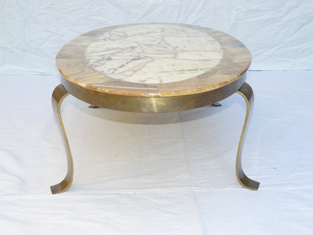 60s Muller Onyx and Brass Coffee Table 2