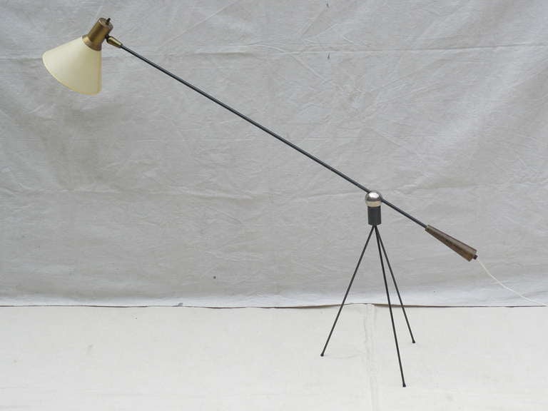 Mid-20th Century Rare Gilbert Watrous MoMA Design Competition Heifetz Floor Lamp