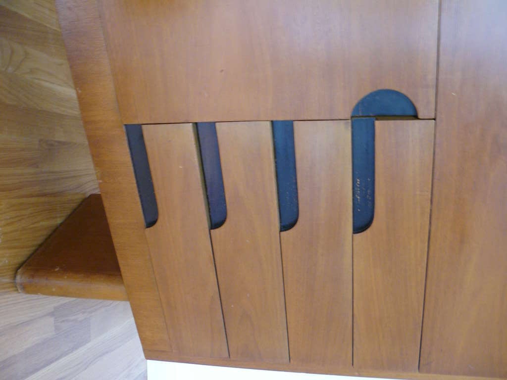 American Gilbert Rohde for Herman Miller Mahogany Group Asymmetric Drop Front Secretary